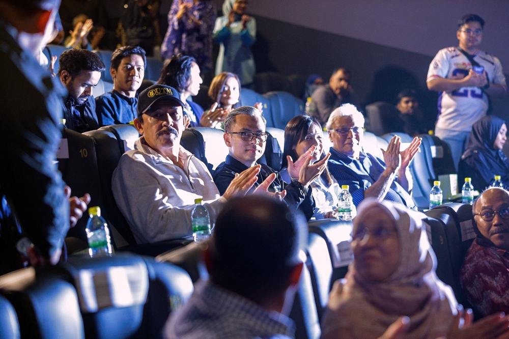 Communications Minister Fahmi Fadzil at the special screening of ‘Sheriff: Narko Integriti’ in Kuala Lumpur, May 8, 2024. — Bernama pic 