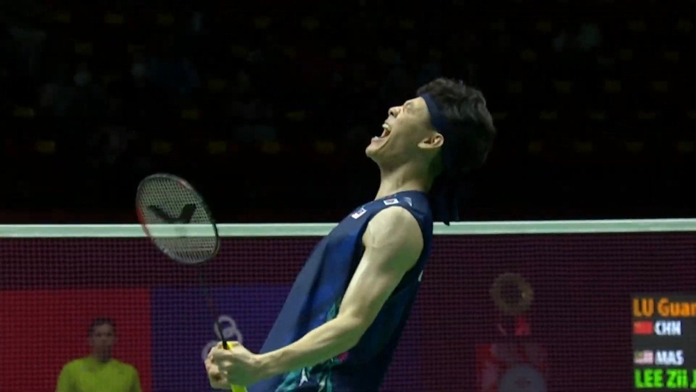 The world number 10 men’s professional singles shuttler who lost to Lu Guan Zu of China in the Malaysia Open in January, exacted his revenge with a 21-13, 16-21 and 21-18 victory in 66 minutes. — Picture from X/ladydyla__