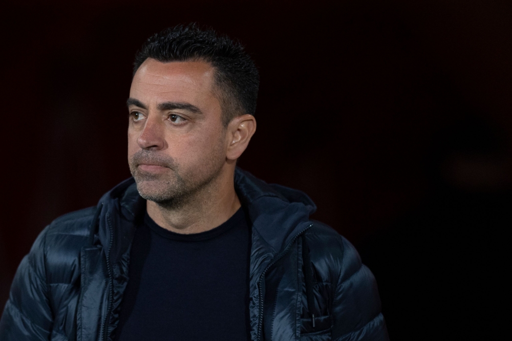 File photo of Barcelona’s Spanish coach Xavi pictured during the Spanish league football match between UD Almeria and FC Barcelona at the Municipal Stadium of the Mediterranean Games in Almeria on May 16, 2024. — AFP pic