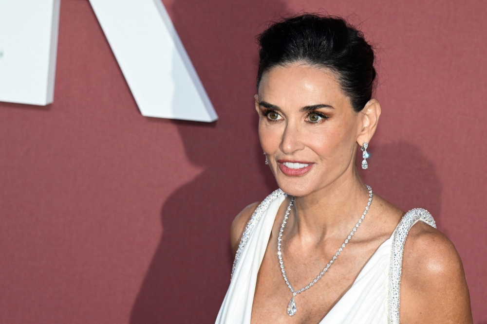 Demi Moore has emerged as a serious contender for the best actress award after rave reviews for her fearless performance in ‘The Substance’. — AFP pic