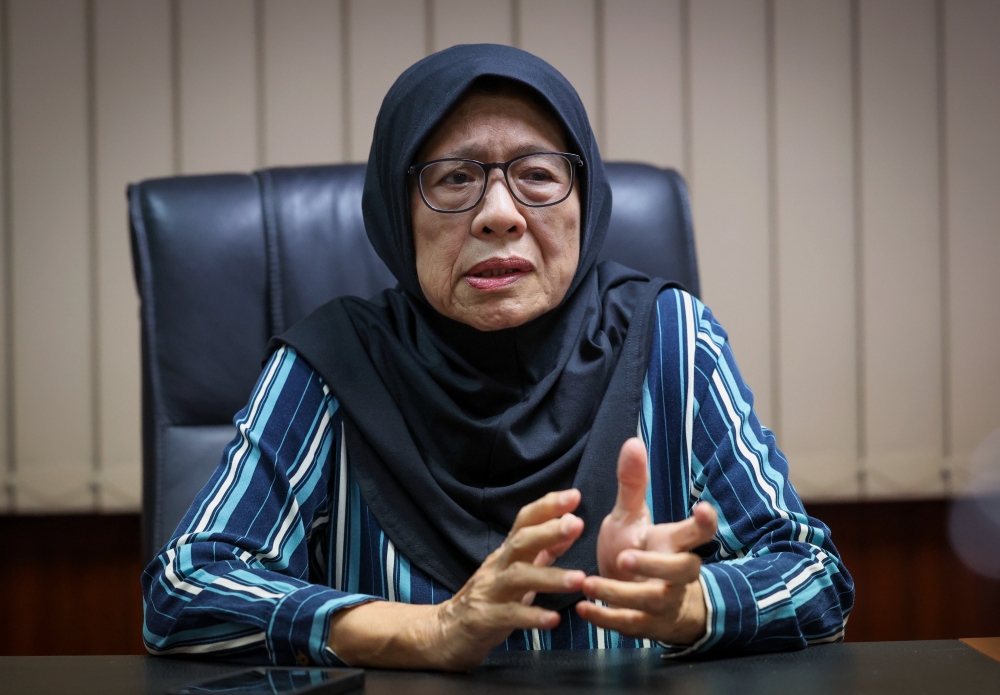 Award-winning lyricist Datuk Habsah Hassan at ther office in Taman Tun Dr Ismail, Kuala Lumpur, May 25, 2024. — Bernama pic