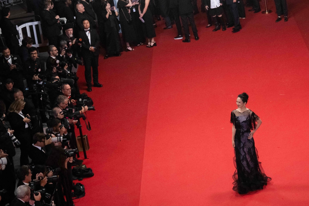 Chinese actress Zhang Ziyi arrives for the screening of the film ‘She’s Got No Name’ at the 77th edition of the Cannes Film Festival in Cannes, southern France, on May 24, 2024. — AFP pic