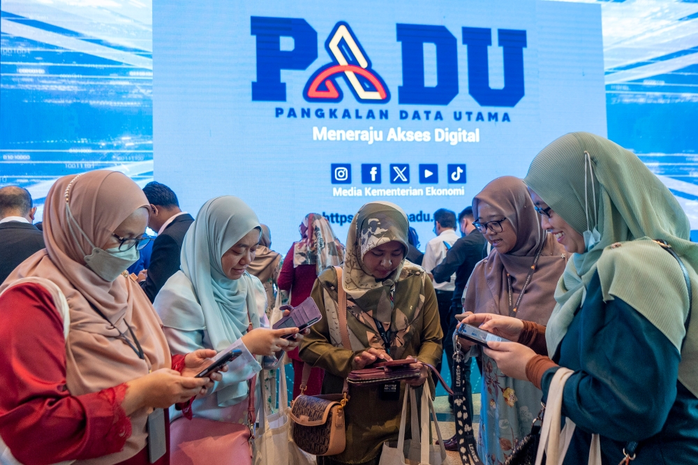 Putrajaya recently launched the Central Database Hub (Padu) in order to manage the targeted subsidies rollout. — Picture by Shafwan Zaidon
