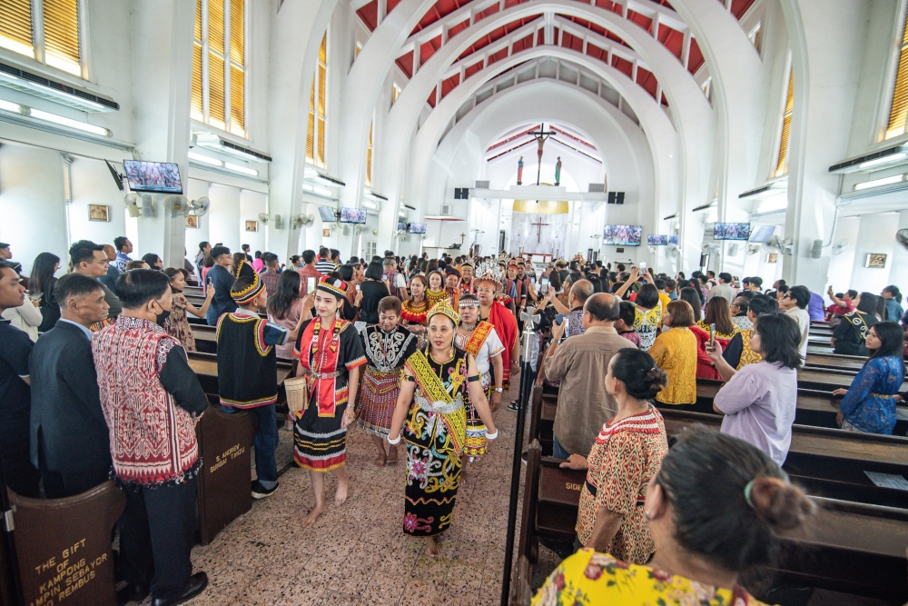 CFM said the unique celebrations offer an opportunity to renew friendships and strengthen family and communal ties. — Picture from Facebook/St Thomas’s Cathedral Kuching via The Borneo Post 