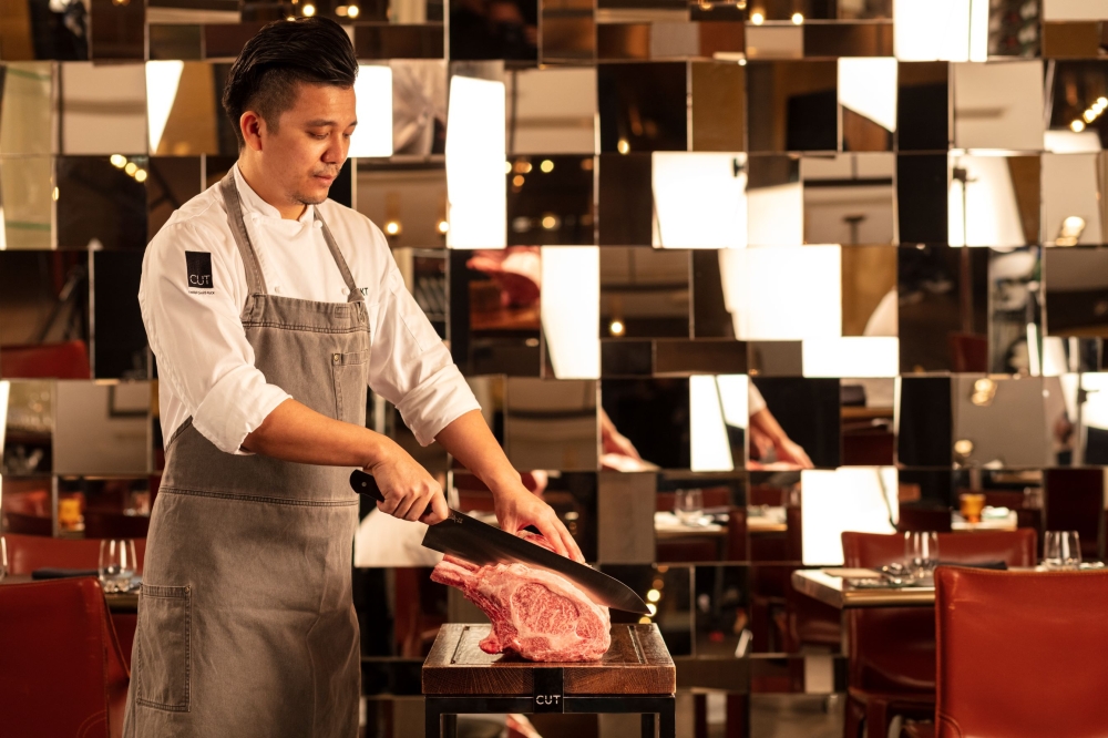 CUT offers the exclusive Kagoshima bone-in craft wagyu. — Picture courtesy of Marina Bay Sands