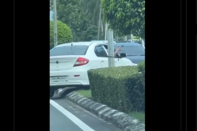 Terengganu police: Cops probing video of man waving ‘a gun’ and driving recklessly