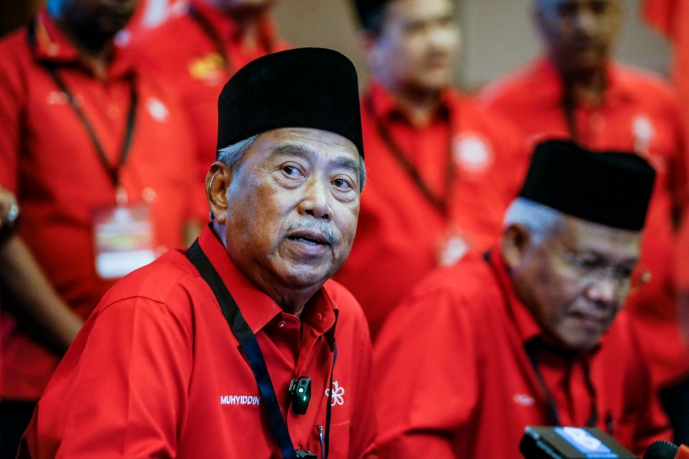 Bersatu president Tan Sri Muhyiddin Yassin said the decision had been made earlier as Nenggiri is a Bersatu seat. — Picture by Hari Anggara