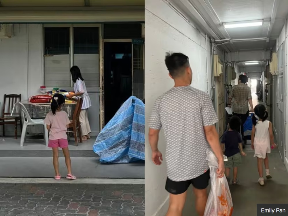 Emily Pan’s family — including her two children aged four and six years old — volunteer together monthly by packing food for households in need, and delivering these to the beneficiaries. — Picture courtesy of Emily Pan