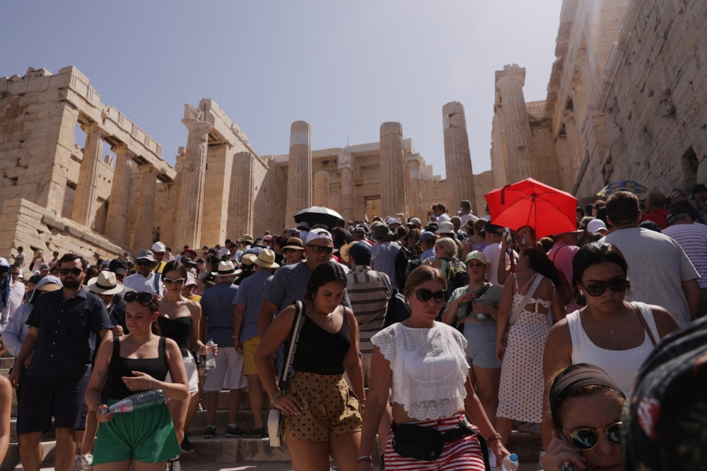 The Acropolis, which has seen a major rise in visitor numbers in recent months, is normally open from 8.00am to 8.00pm every day. — Reuters pic