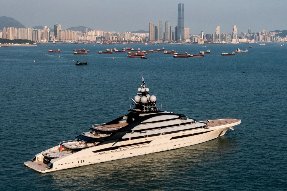 File picture of luxury megayacht Nord anchored in Hong Kong waters on October 7, 2022. According to the author, working in a media organisation can feel a bit like being part of a ship’s crew. You’re hoping the captain knows where the ship is going and in the meantime you’re doing your hardest (like everyone else) to make sure the ship doesn’t sink. — AFP pic