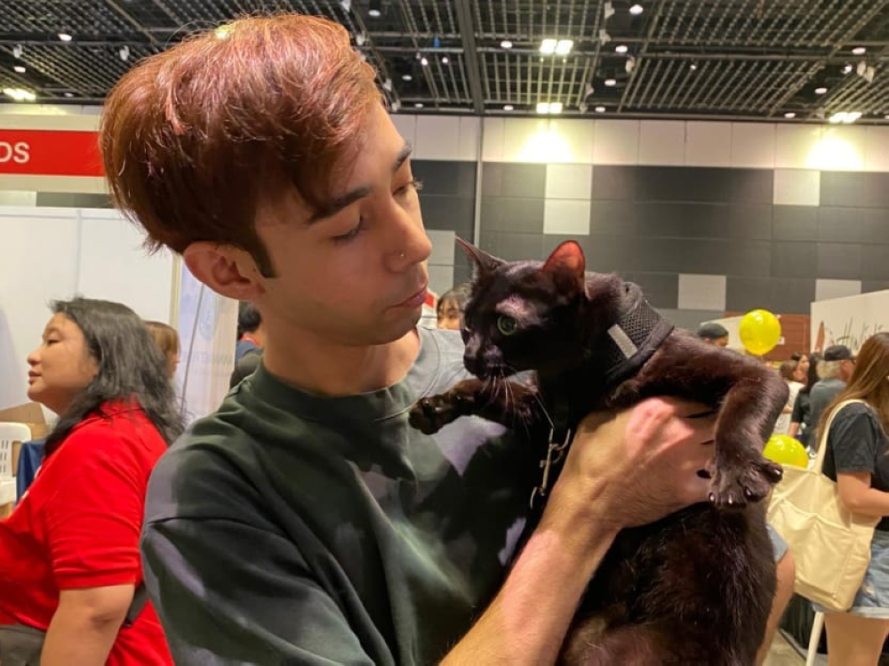 Mr Alessandro Lange (pictured) 26, fosters stray cats that can later be adopted and does cat trapping and neutering in industrial areas around Singapore. — Picture courtesy of Alessandro Lange