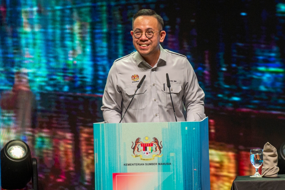 Steven Sim said the Human Resources Ministry is finding ways for the Malaysian diaspora to contribute to the country regardless of where they are based. — File picture by Shafwan Zaidon