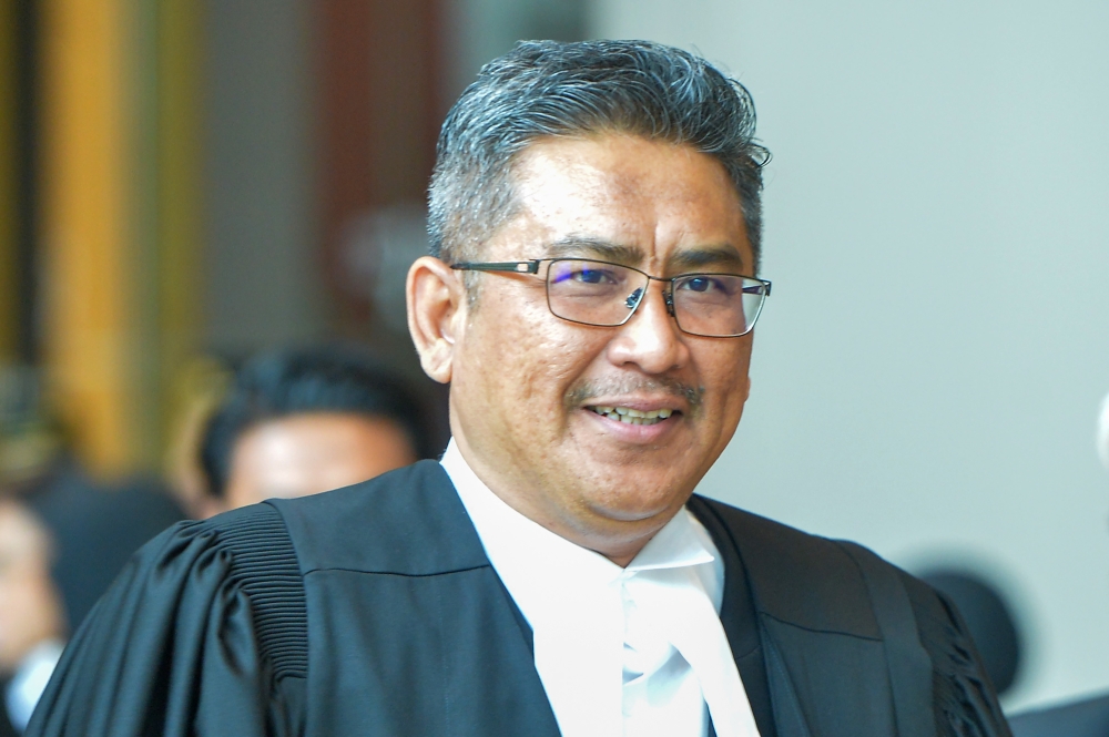 Attorney General Datuk Ahmad Terrirudin Salleh is being tipped for a Federal Court judge position. — Picture by Shafwan Zaidon