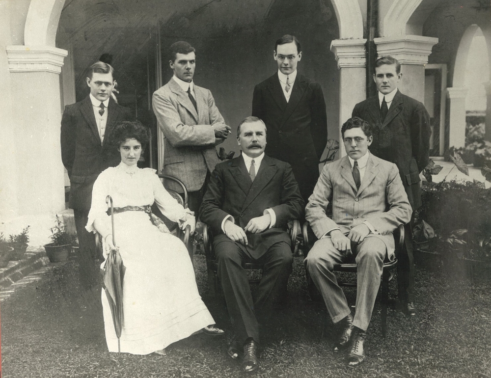 The Russell family in early years. — Picture courtesy of Boh