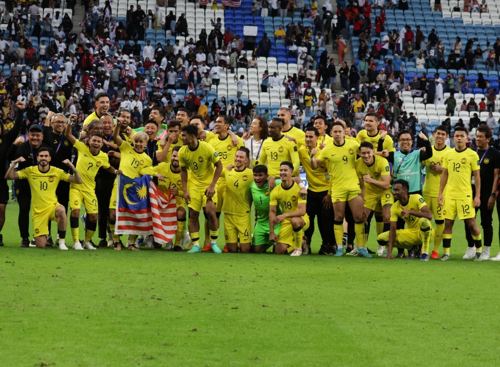 Harimau Malaya ended the 2023 Asian Cup competition campaign by creating a sensational tie with the giants of Asian football, South Korea, 3-3, in the last match of Group E. — Bernama pic