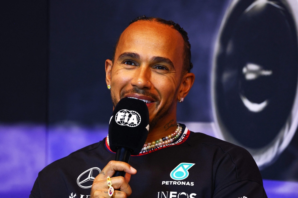 Lewis Hamilton will get the 200th of his career if he secures a podium finish this Sunday. — AFP pic