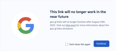 RIP to your Google shortened URLs, the service (and links) will soon expire