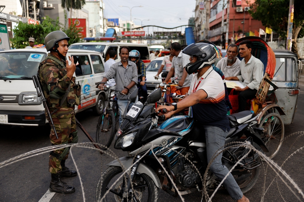 People out and about yesterday in defiance of a nationwide curfew. — AFP pic