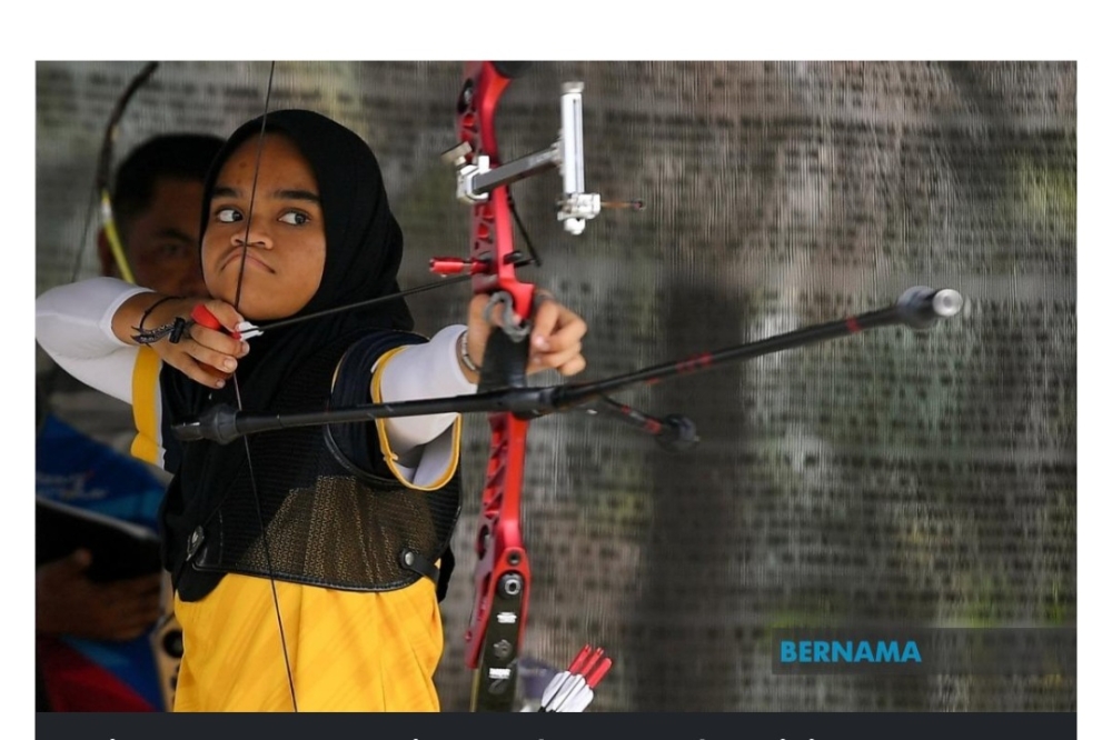 Ariana Nur Dania Mohamad Zairi will also be contesting in the individual recurve category. — Bernama pic