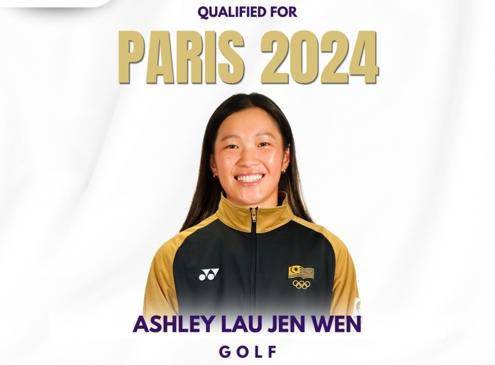 Ashley Lau will be competing in the women’s golf category in Paris, after being ranked 50th by the Olympic Golf Ranking (OGR) for the women’s category. — Picture via Facebook/Olympic Council of Malaysia