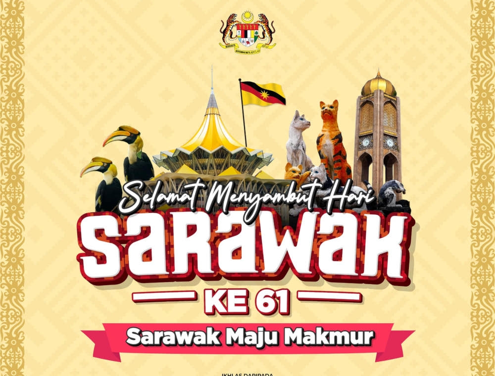 In conjunction with Sarawak’s 61st anniversary today, Deputy Prime Minister Datuk Seri Fadillah Yusof encouraged the people to be grateful and remember their ancestors’ struggles for freedom and independence, stressing that this should inspire ongoing efforts to further develop Sarawak. — Picture from Facebook/Fadillah Yusof 