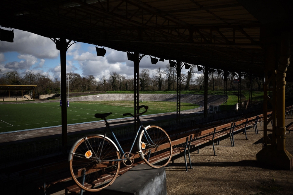 The Velodrome de la Cipale/Jacques Anquetil, a 500-meter cycling track made of seamless concrete, inaugurated in 1896, which was an Olympic site for the 1924 Olympic Games. — Anne-Christine Poujoulat/ AFP