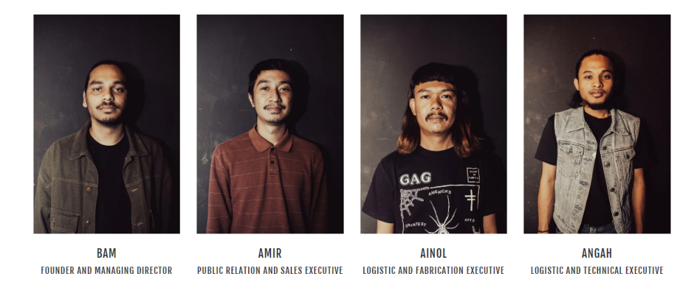  The core members of the Atas Angin team. — Screenshot via atasangin.com