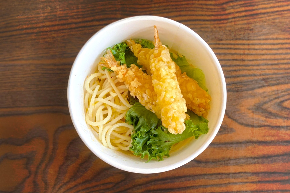 Salted Egg Tempura Prawn Pasta. — Picture by CK Lim