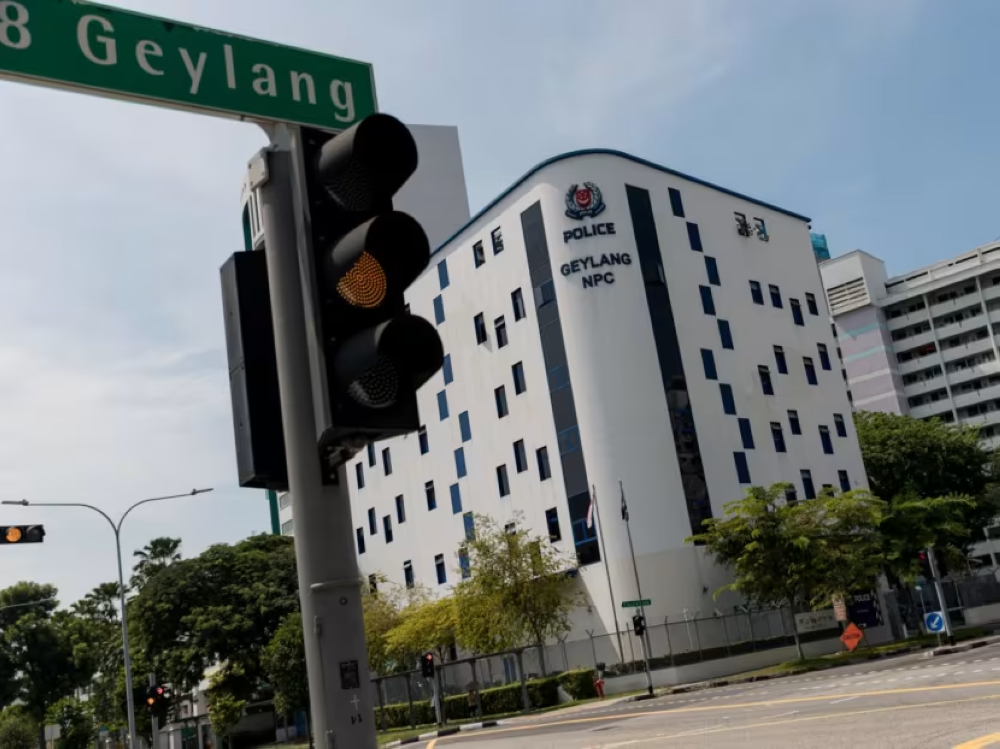 The five-storey Geylang Neighbourhood Police Centre that was opened in 2019.  — Nuria Ling/TODAY