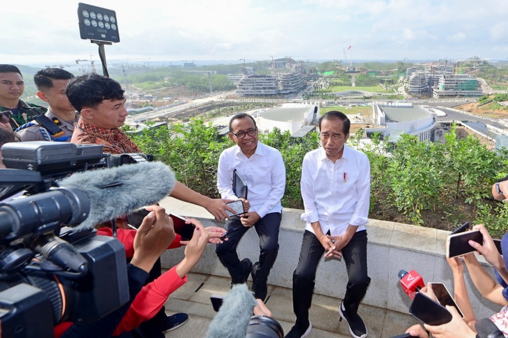 Jokowi has been rushing to complete as much of the new capital as possible before he steps down in October. — AFP pic