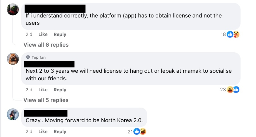 Some users made sure to understand the regulations, while some didn't. — Facebook screenshot