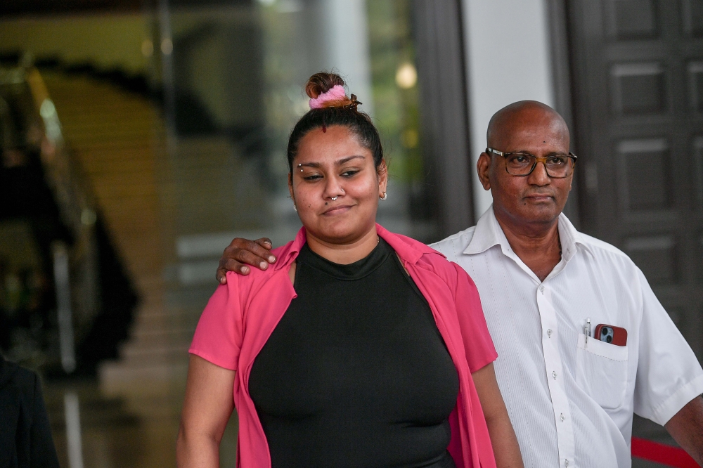 Shalini Periasamy was fined a mere RM100 for posting videos issuing threats towards Rajeswary Appahu, a social media influencer. — Picture by Sayuti Zainudin