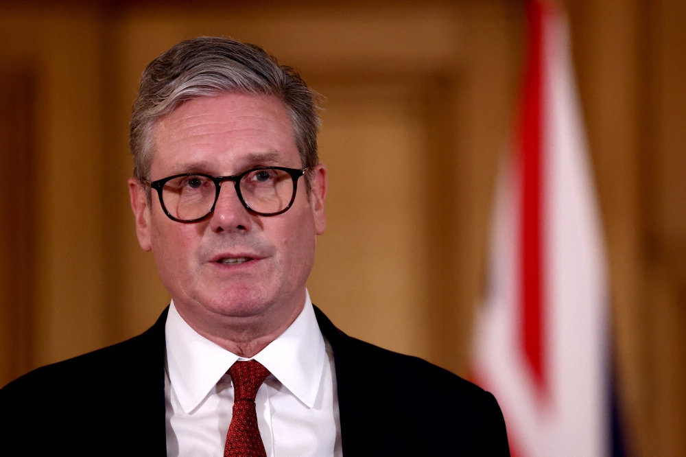 UK Prime Minister Keir Starmer delivers a speech during a press conference following clashes after the Southport stabbing, at 10 Downing street in central London August 1, 2024. — AFP pic