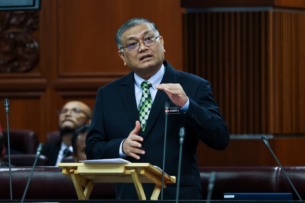 Deputy Home Minister Datuk Seri Shamsul Anuar Nasarah represented Malaysia for the funeral prayers and burial ceremony of Haniyeh in Doha, Qatar on August 2, 2024. — Bernama pic