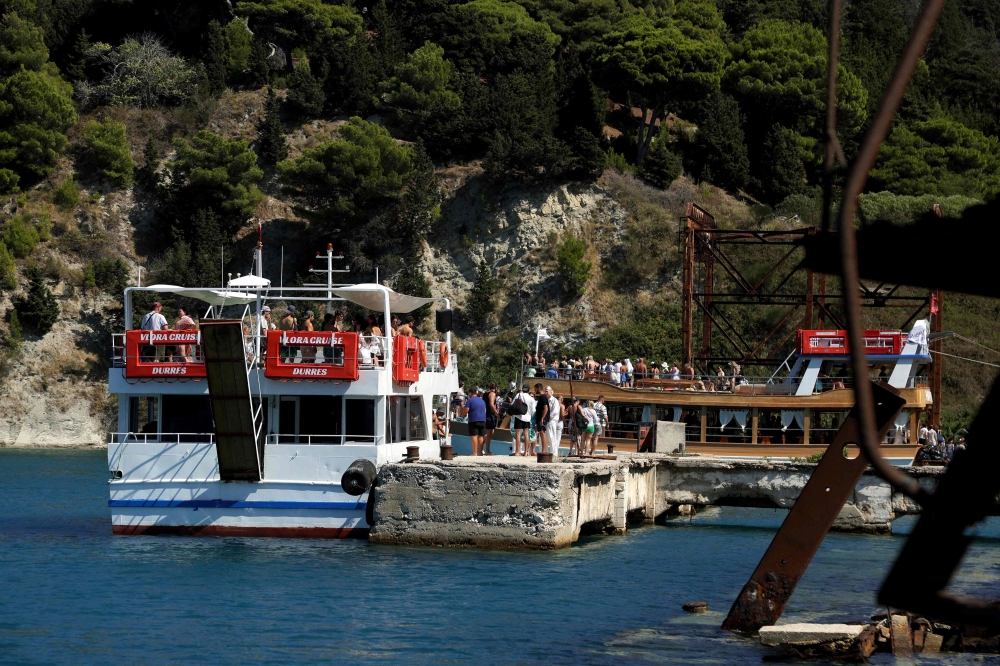 Still classified as a military zone, the island has seen just a trickle of Albania’s tourist onslaught every summer. — AFP pic