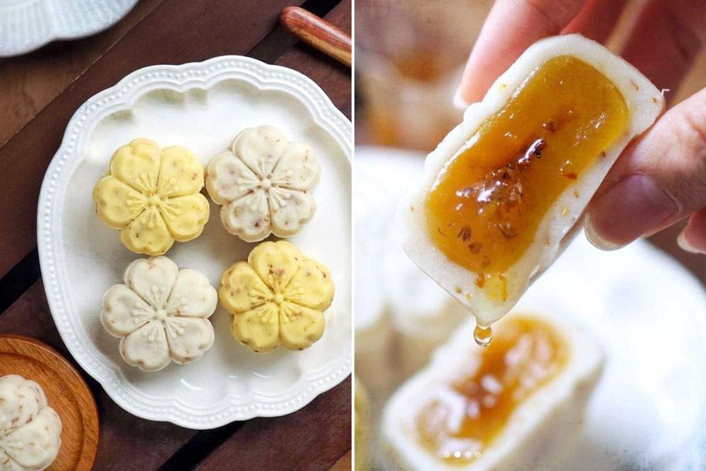 Sweet Castle’s Osmanthus Lemon Honey Snow Skin Mooncake. — Picture from instagram.com/s.weet_castle/