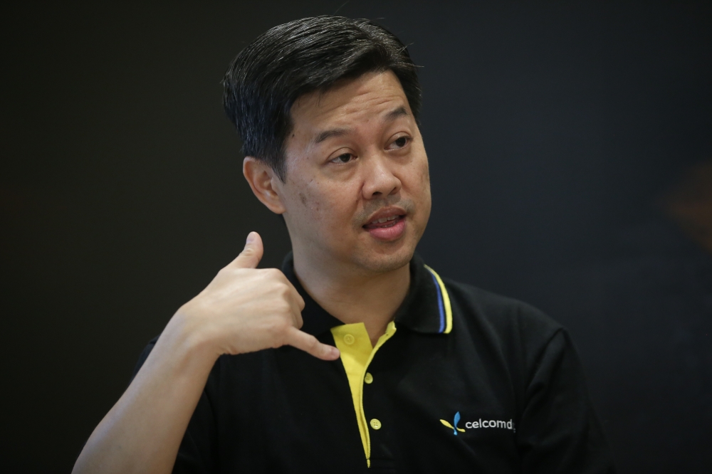 CelcomDigi head of sustainability Philip Ling speaks to Malay Mail during an interview at CelcomDigi Tower in Petaling Jaya, Selangor. — Picture by Yusof Mat Isa