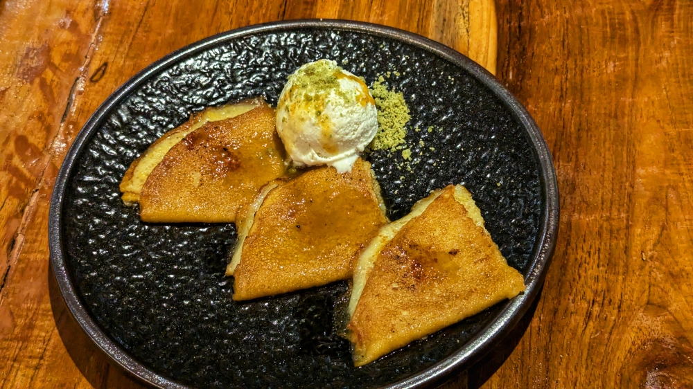 The Grand Marnier Crêpes Suzette with Vanilla Ice-Cream was a great throwback to decadent French desserts. — Picture by Ethan Lau