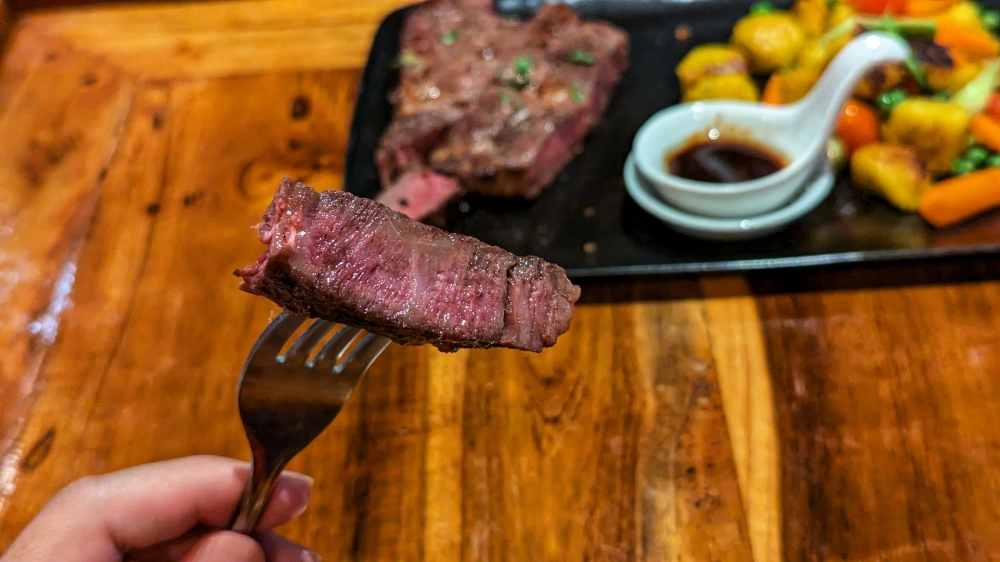 A tender piece of Argentinian Ribeye. — Picture by Ethan Lau