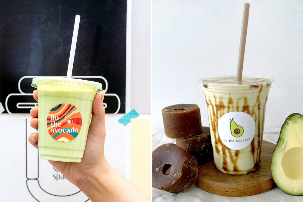 The OG Avo Milk (left) and Signature Gula Melaka (right). — Picture courtesy of Bo The Avocado