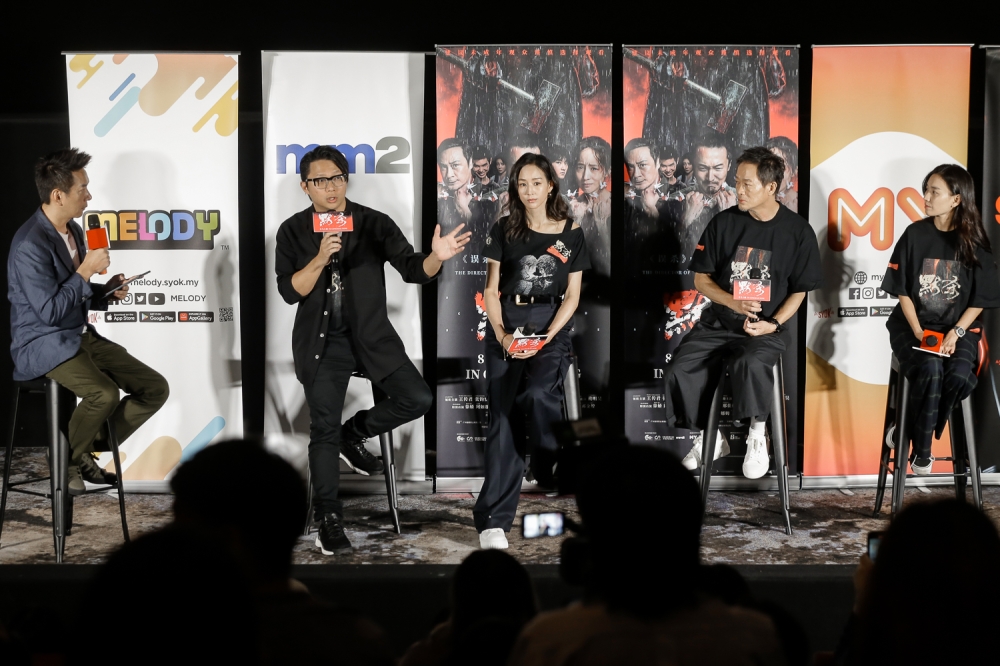 The cast and director of A Place Called Silence during the film's press conference at Dadi Cinema in Pavilion KL. — Picture by Raymond Manuel 