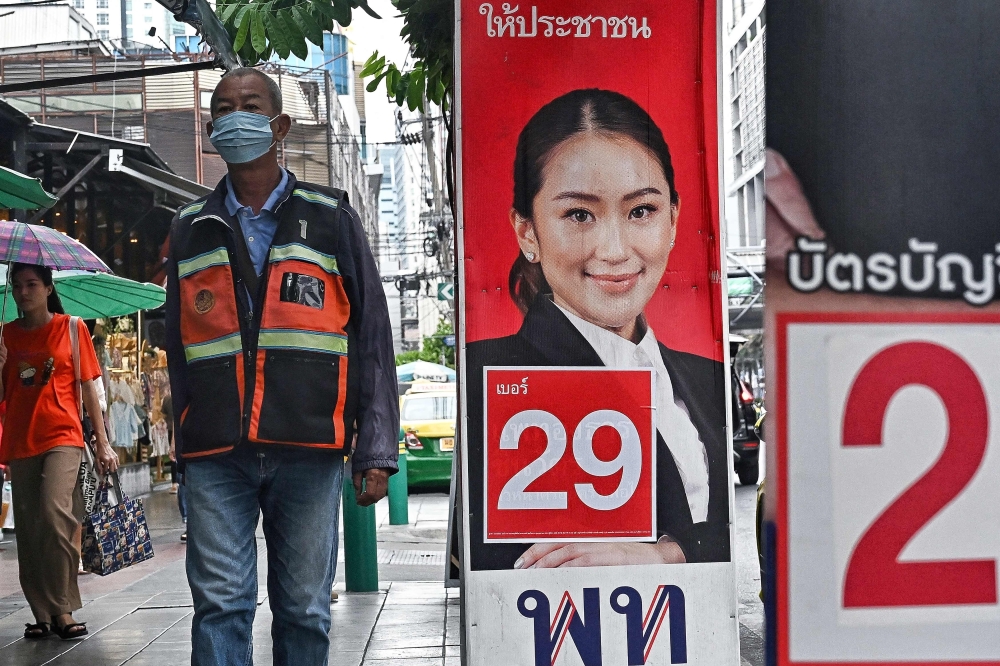 The next premier would need to have been nominated a prime ministerial candidate by their parties prior to the 2023 election, with Thaksin’s 37-year-old daughter and party leader Paetongtarn Shinawatra among Pheu Thai’s options. — AFP pic