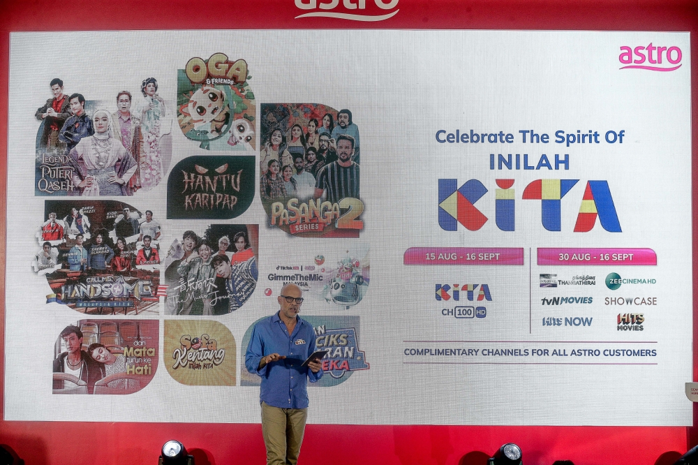 Astro Malaysia’s Group Chief Executive Officer, Euan Smith during the launching of Inilah KITA campaign at Pavilion Damansara Heights. — Picture by Sayuti Zainudin