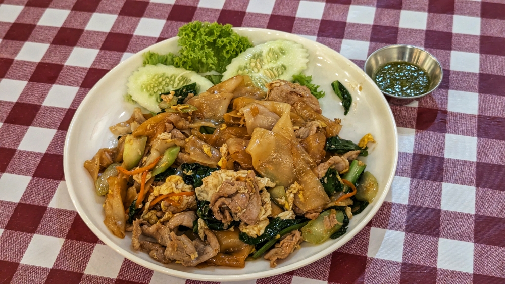 Pad See Ew is a sleeper hit for my preferred fried noodle dish here. — Picture by Ethan Lau