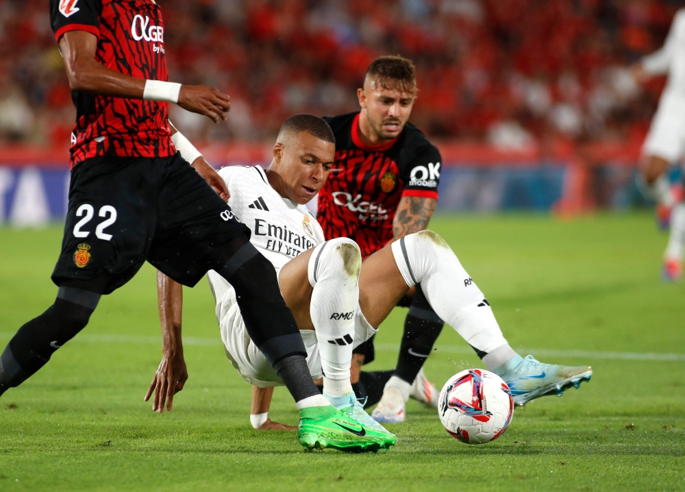 Mbappe denied during La Liga debut as Mallorca ties Real Madrid to 1-1