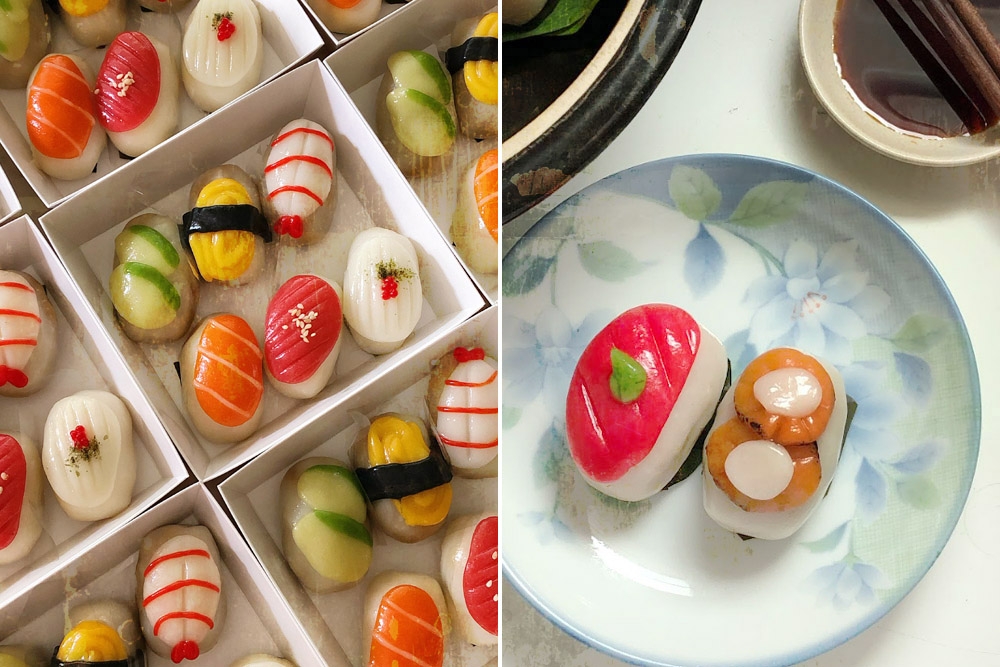 Sushi-shaped 'angku kuih' by Floccusfloccus. — Picture courtesy of Floccusfloccus