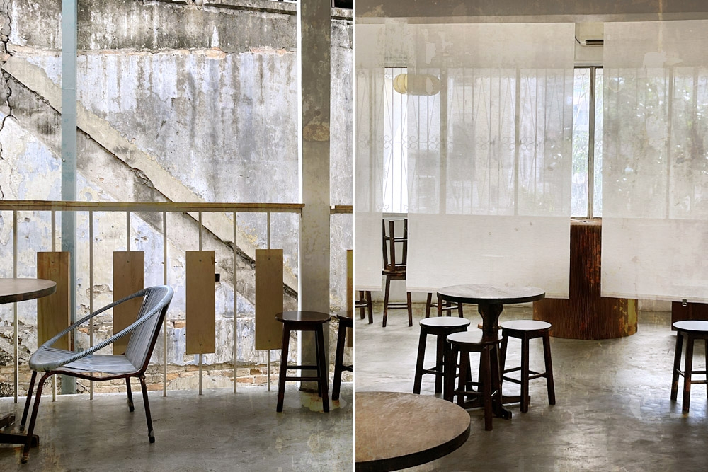 The interior of the café juxtaposes the old and the new. — Picture courtesy of Floccusfloccus6. 