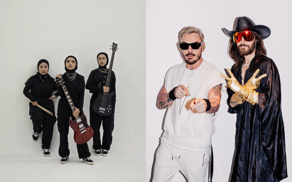 Indonesian hijabi heavy metal trio Voice Of Baceprot and American rock band Thirty Seconds To Mars join F1 Singapore GP line-up