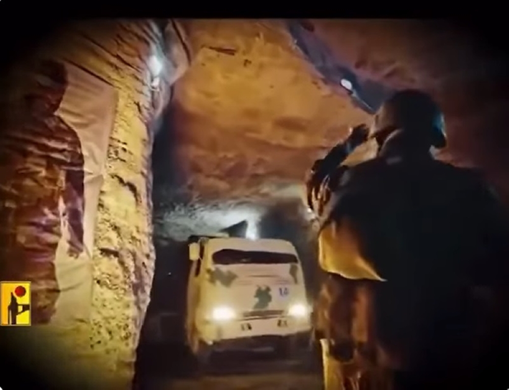 Hezbollah’s polished, four-and-a-half-minute video titled ‘Our mountains are our storehouses’ showed what appeared to be underground tunnels big enough to fit convoys of trucks. — Picture via YouTube/Israel’s Foreign Affairs Min. 