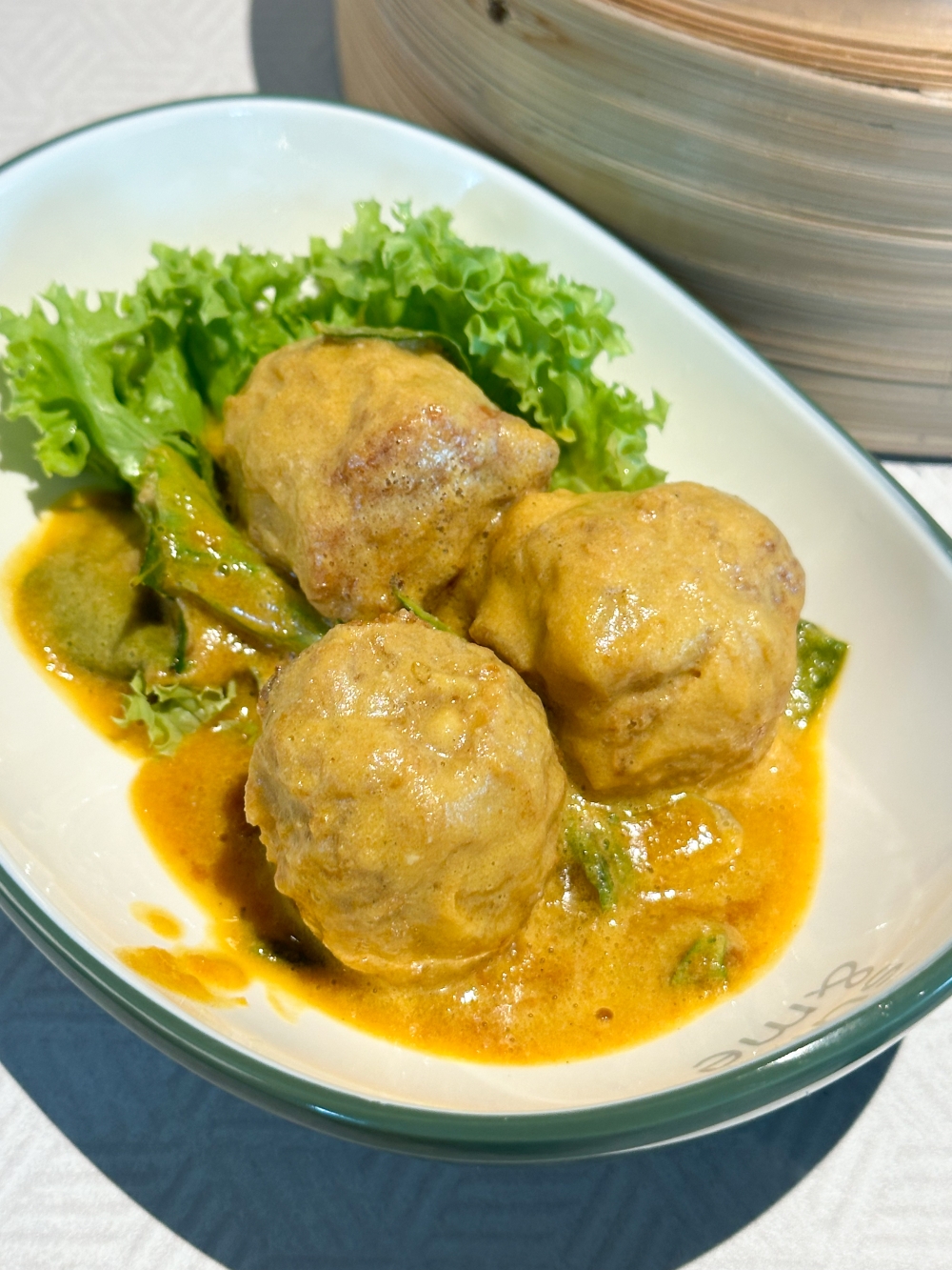 Salted Egg Fried Siu Mai is a decadent bite with that savoury, creamy sauce — Picture by Lee Khang Yi